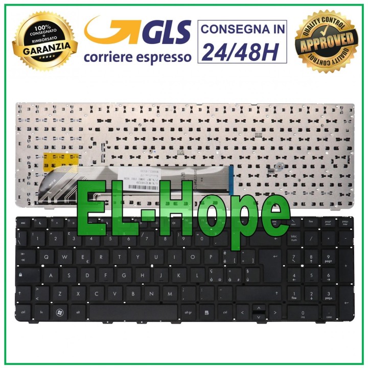 ITALIAN KEYBOARD FOR HP PROBOOK 4530S 4535S 4730S BLACK NOTEBOOK
