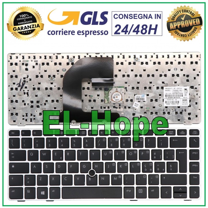 KEYBOARD ITA NOTEBOOK HP ELITEBOOK 8460P 8460W 8470P 8470W 6465B / PROBOOK 6460B