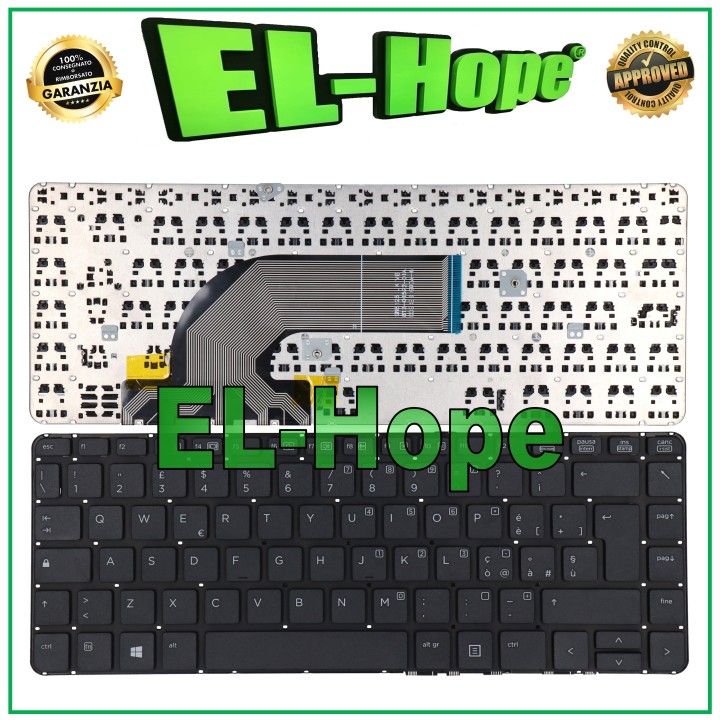 ITALIAN KEYBOARD COMPATIBLE FOR HP PROOBOK 640 645 650 655 G1 NOTEBOOK BLACK