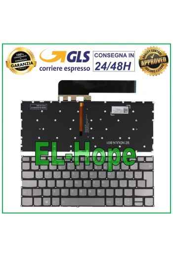 ITA KEYBOARD FOR LENOVO YOGA C640-13IML NOTEBOOK BACKLIT SILVER