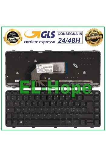 ORIGINAL ITALIAN KEYBOARD + FRAME NOTEBOOK HP PROOBOK G1 G2 430 440 445 BLACK
