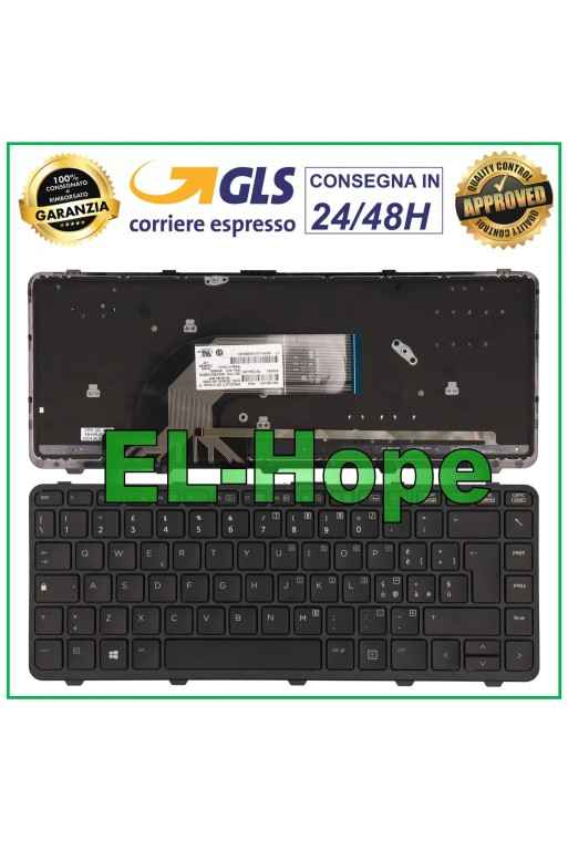ORIGINAL ITALIAN KEYBOARD + FRAME NOTEBOOK HP PROOBOK G1 G2 430 440 445 BLACK