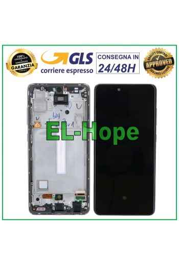 OLED LCD DISPLAY x SAMSUNG GALAXY A52 5G 2021 SM-A525F A526B TOUCH FRAME WHITE