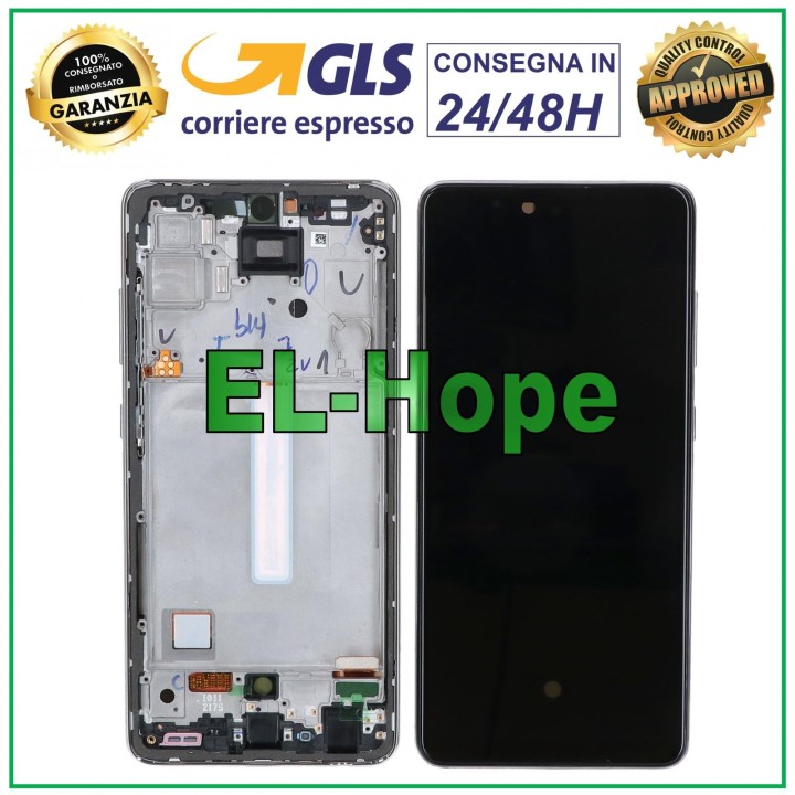 OLED LCD DISPLAY x SAMSUNG GALAXY A52 5G 2021 SM-A525F A526B TOUCH FRAME WHITE