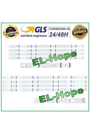 KIT 8 LED STRIP BARS FOR LG 42 TV LB32 (A) - LB33 (B) INNOTEK DRT 3.0 TYPE R01