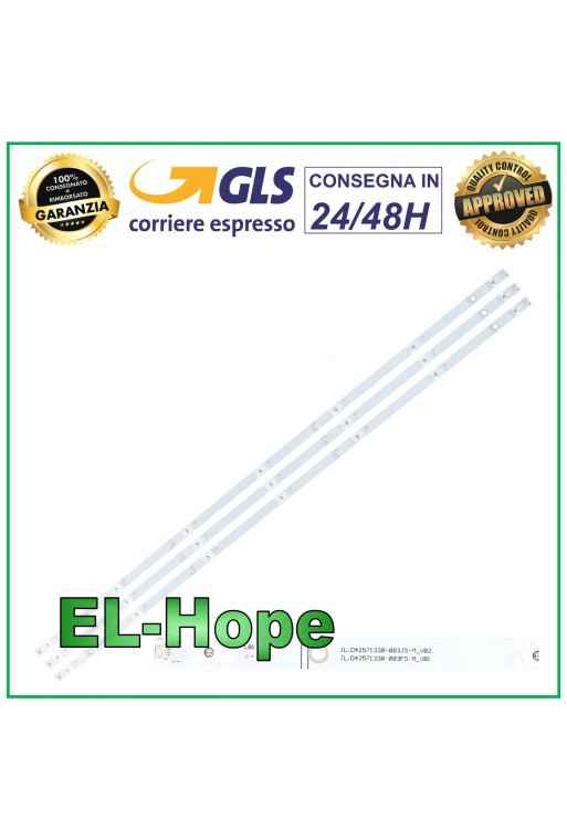 KIT 3 BARS 7 LED TV 42 HISENSE JL.D42571330-003FS-M_V01 HD425V1U51 H43BE7000