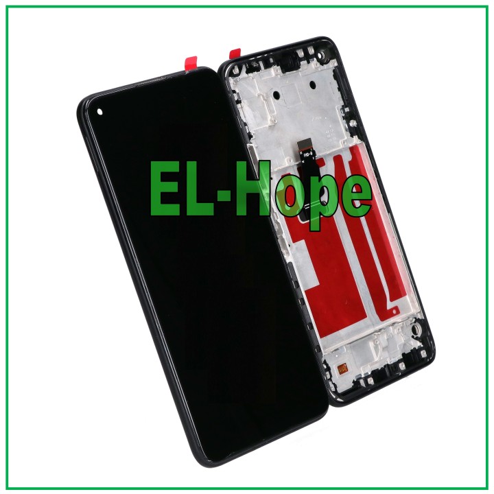 DISPLAY FRAME TOUCH SCREEN FOR HUAWEI P40 LITE 5G CDY-NX9A BLACK GLASS SCREEN