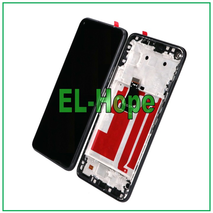 DISPLAY FRAME TOUCH SCREEN FOR HUAWEI P40 LITE 5G CDY-NX9A BLACK GLASS SCREEN
