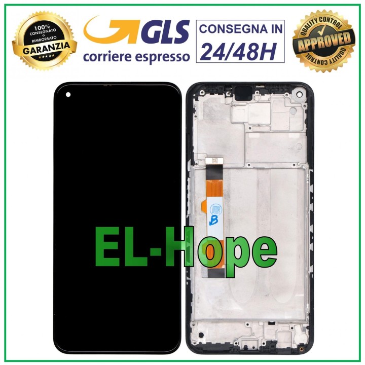 LCD DISPLAY + FRAME FOR XIAOMI REDMI NOTE 9T /Note 9 5G M2007J22 TOUCH SCREEN