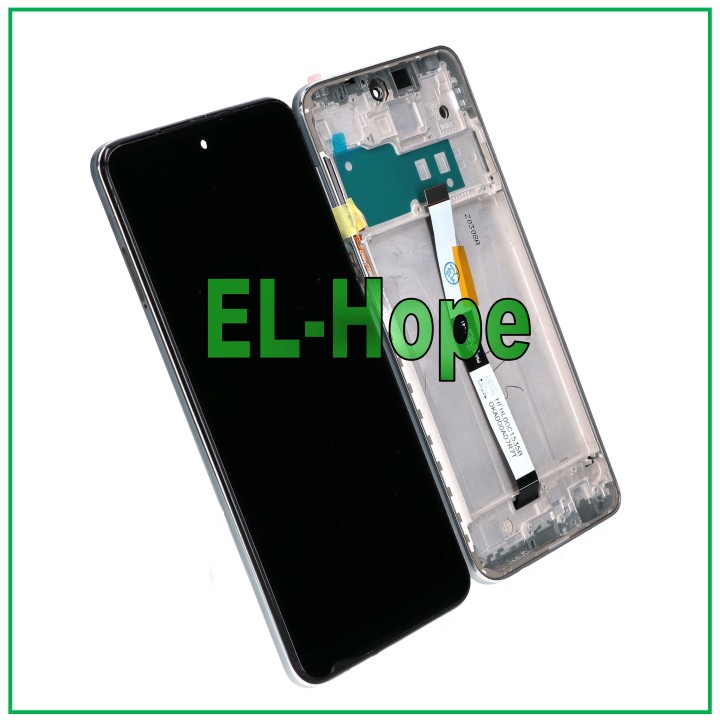 TOUCH DISPLAY + FRAME FOR XIAOMI REDMI NOTE 9 PRO /9 PRO MAX / 9S M2003J6 SILVER