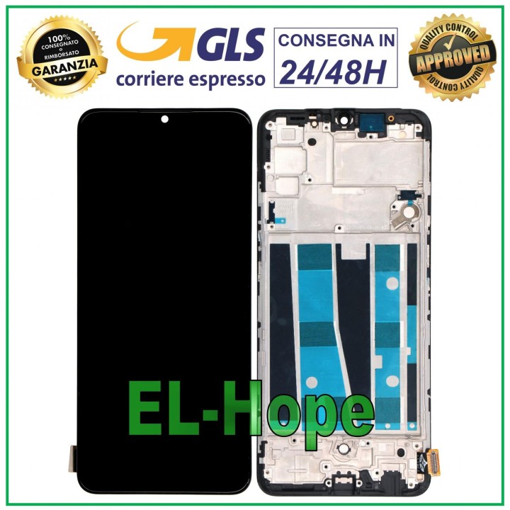 TFT LCD DISPLAY + FRAME FOR OPPO A91 CPH2021 PCPM00 PCPT00 TOUCH SCREEN GLASS