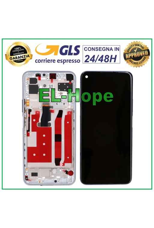DISPLAY FRAME TOUCH SCREEN FOR HUAWEI P40 LITE 5G CDY-NX9A GLASS SCREEN SILVER