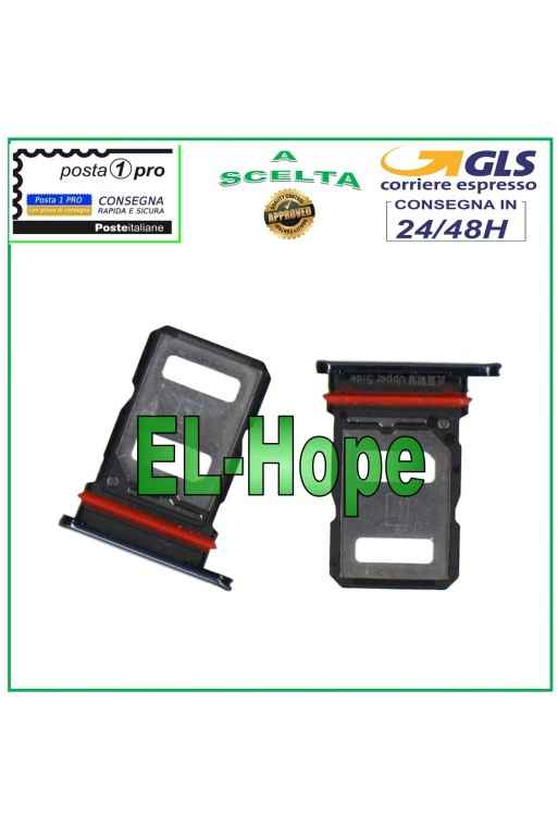 SLOT CARRIAGE NANO SIM CARD COMPARTMENT 1 / SIM 2 FOR VIVO S7 5G V2020A / V20PRO BLACK
