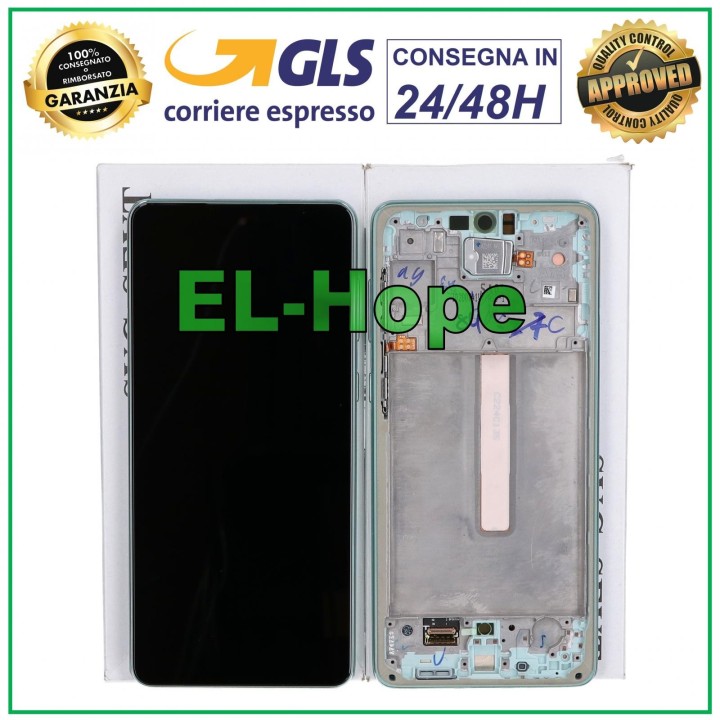 ORIGINAL LCD TOUCH DISPLAY SAMSUNG A73 5G SM-A736 GREEN FRAME GREEN GH82-28884B