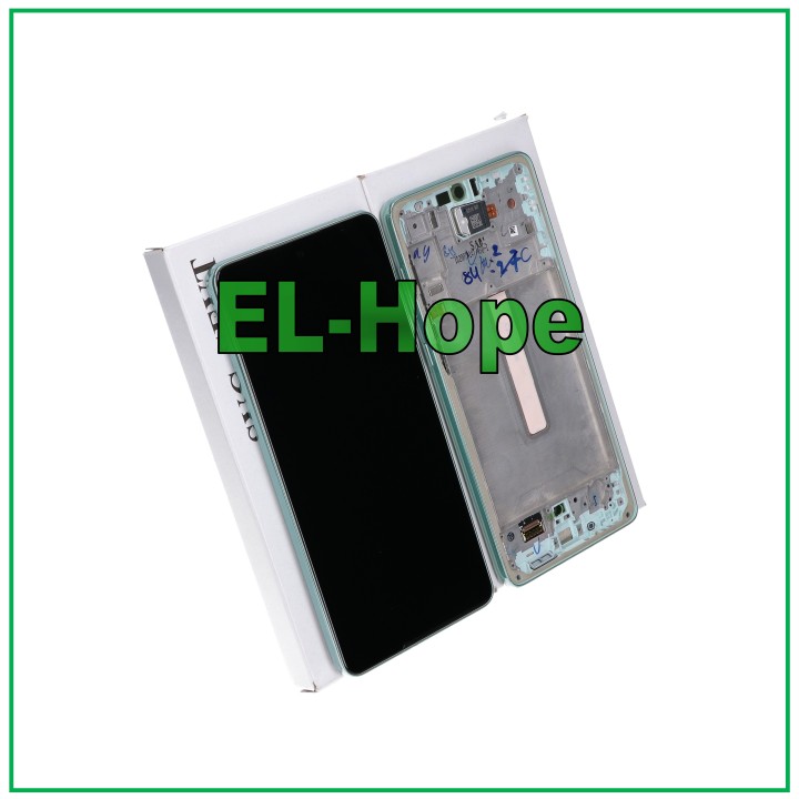 ORIGINAL LCD TOUCH DISPLAY SAMSUNG A73 5G SM-A736 GREEN FRAME GREEN GH82-28884B