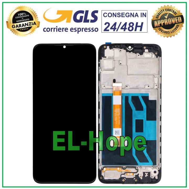 LCD DISPLAY + FRAME FOR OPPO REALME 5i RMX2030 RMX2032 TOUCH SCREEN BLACK GLASS