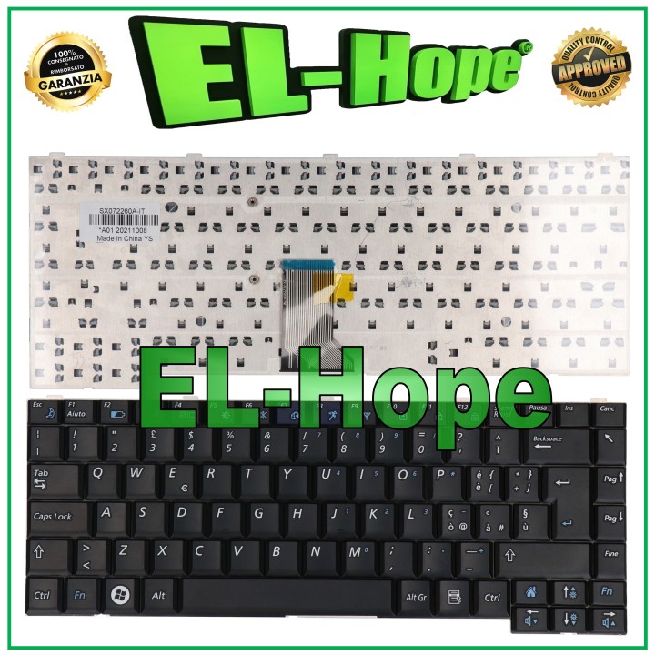 ITALIAN KEYBOARD FOR NOTEBOOK SAMSUNG NP-R60 R60 R70 R570 R510 R560 P510 P560