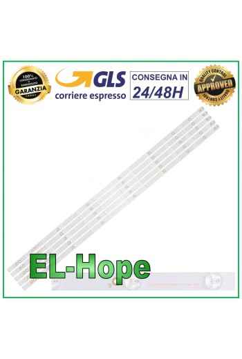 KIT 5 STRIP BARS 12 LED FOR 43 TV PHILIPS LB311N LB43014 GJ-2K16-430-D512-V4