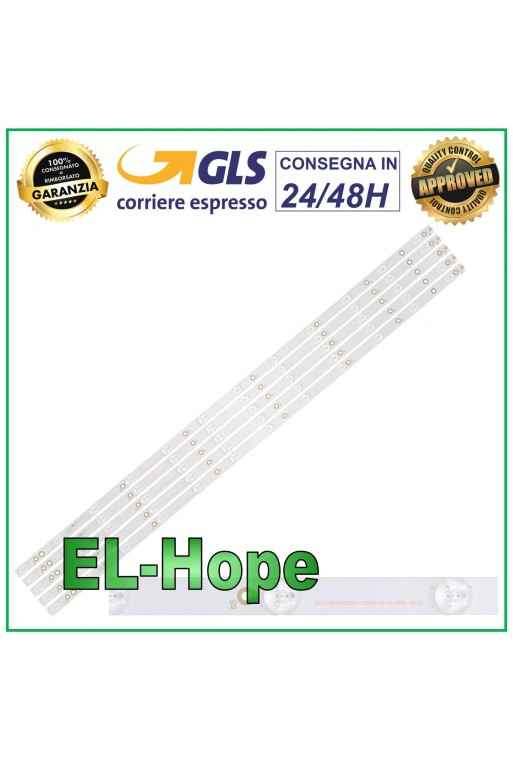 KIT 5 STRIP BARS 12 LED FOR 43 TV PHILIPS LB311N LB43014 GJ-2K16-430-D512-V4