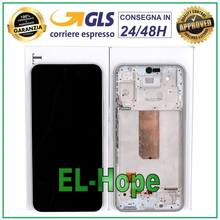 ORIGINAL TOUCH LCD DISPLAY SAMSUNG A54 5G 2023 SM-A546 WHITE FRAME GH82-31231B
