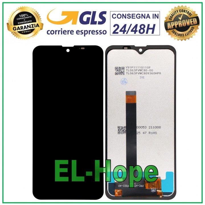 LCD DISPLAY FOR BLACKVIEW BV9800 /BV9800 PRO TOUCH SCREEN GLASS ASSEMBLED BLACK