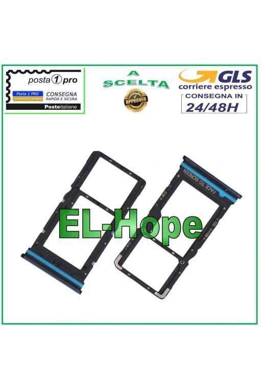 SLOT CART COMPARTMENT NANO MICRO SIM CARD XIAOMI Mi 10T LITE 5G M2007J17G BLACK