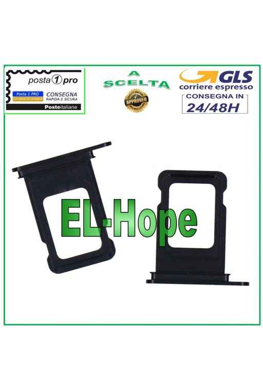 SLOT CART COMPARTMENT HOLDER NANO SIM CARD HOUSING CARD FOR APPLE IPHONE 12 BLACK