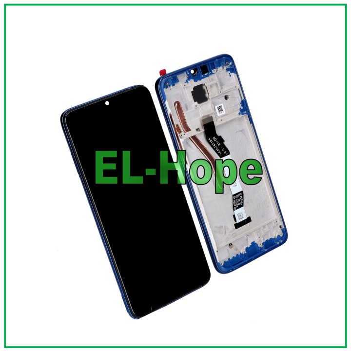DISPLAY TOUCH LCD FRAME FOR XIAOMI REDMI NOTE 8 PRO M1906G7G BLUE GLASS SCREEN