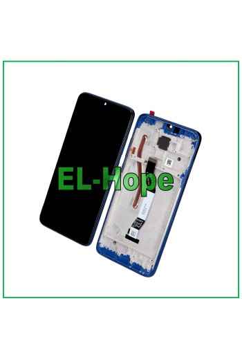 DISPLAY TOUCH LCD FRAME FOR XIAOMI REDMI NOTE 8 PRO M1906G7G BLUE GLASS SCREEN