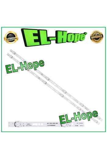 KIT OF 2 6 LED STRIP BARS FOR 32 TV AKAI LB838 MS-T320-3030-08A MC-32A06X L575mm
