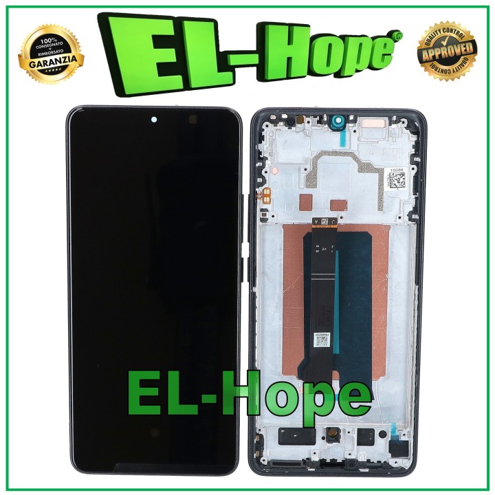 OLED DISPLAY FOR XIAOMI POCO X6 PRO 5G 2311DRK48I LCD TOUCH GLASS FRAME BLACK