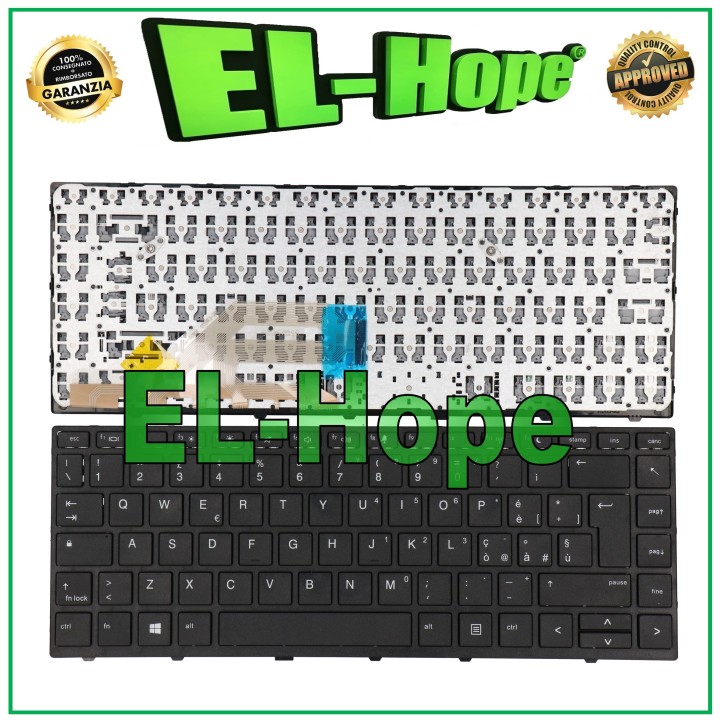 ITALIAN KEYBOARD FOR HP PROBOOK G5 SERIES 430 440 BLACK NOTEBOOK