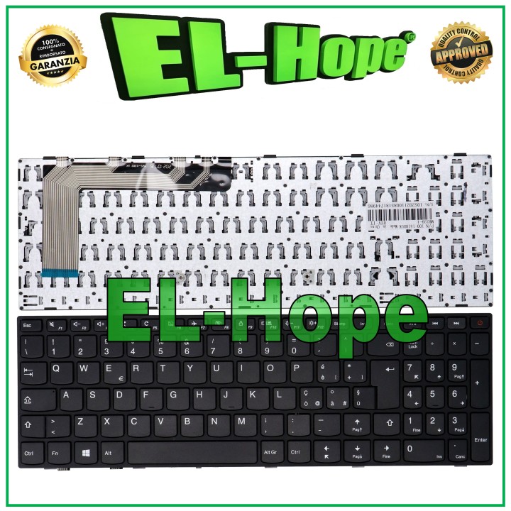 ITALIAN KEYBOARD FOR LENOVO IDEAPAD 110-15ISK 110-17ACL 110-17IKB NOTEBOOK BLACK