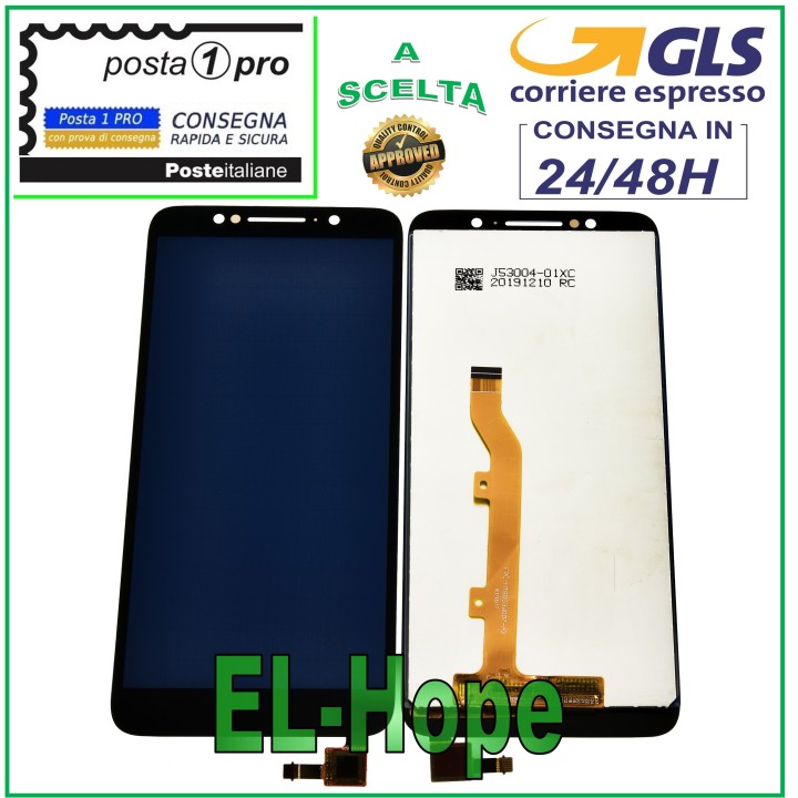 LCD DISPLAY TOUCH SCREEN FOR ALCATEL 1C 2019 OT 5009 OT-5009D BLACK GLASS SCREEN