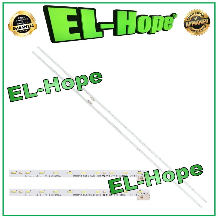 KIT OF 2 LED STRIP BARS FOR 55  SONY TV STO550AN5_51LED_L(R) E-LED1080 E-LED1081