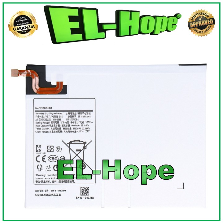 EB-BT515ABU BATTERY FOR SAMSUNG GALAXY TAB A 2019 SM-T510 SM-T515 6150 mAh