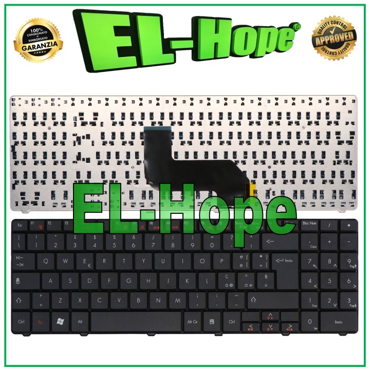 ITALIAN KEYBOARD KEYBOARD FOR NOTEBOOK PACKARD BELL EASYNOTE MS2273 BLACK