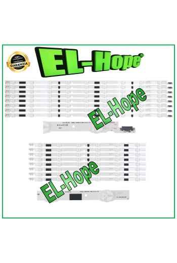 KIT 16 LED STRIP BARS FOR 46 TV SAMSUNG D2GE-460-SCA-R3/B 2013SVS46F-L/R UE46F