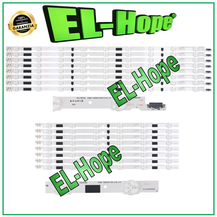 KIT 16 LED STRIP BARS FOR 46  TV SAMSUNG D2GE-460-SCA-R3/B 2013SVS46F-L/R UE46F