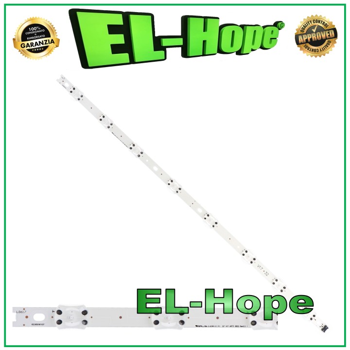 8 LED STRIP BAR FOR 32  TV LG LB617 V17-ART3-2855 REV0.3 6916L-2855A 32LJ510U