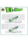 KIT 8 BARS 6 LEDs FOR 39  TV TOSHIBA SVT390A12 / SVT390A05 / SVT400A94 /39L2300D