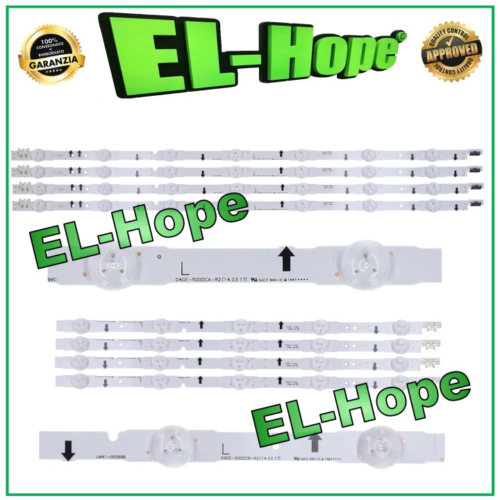 KIT 12 LED STRIP BARS FOR 50  SAMSUNG TV D4GE-500DCA-R2 LM41-00099C UE50H SERIES
