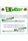 KIT 12 LED STRIP BARS FOR 50  SAMSUNG TV D4GE-500DCA-R2 LM41-00099C UE50H SERIES