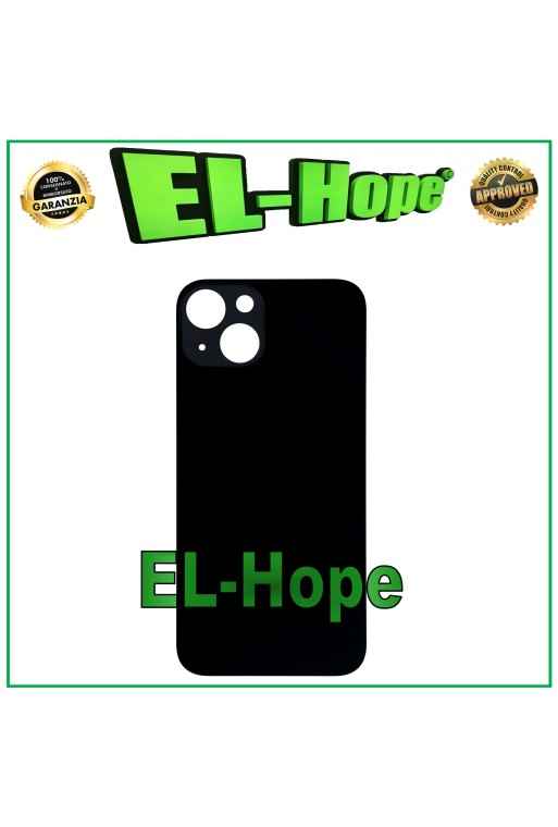 GLASS BACK BODY BATTERY COVER FOR IPHONE 13 BIG HOLE MIDNIGHT BLACK