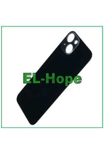 GLASS BACK BODY BATTERY COVER FOR IPHONE 13 BIG HOLE MIDNIGHT BLACK