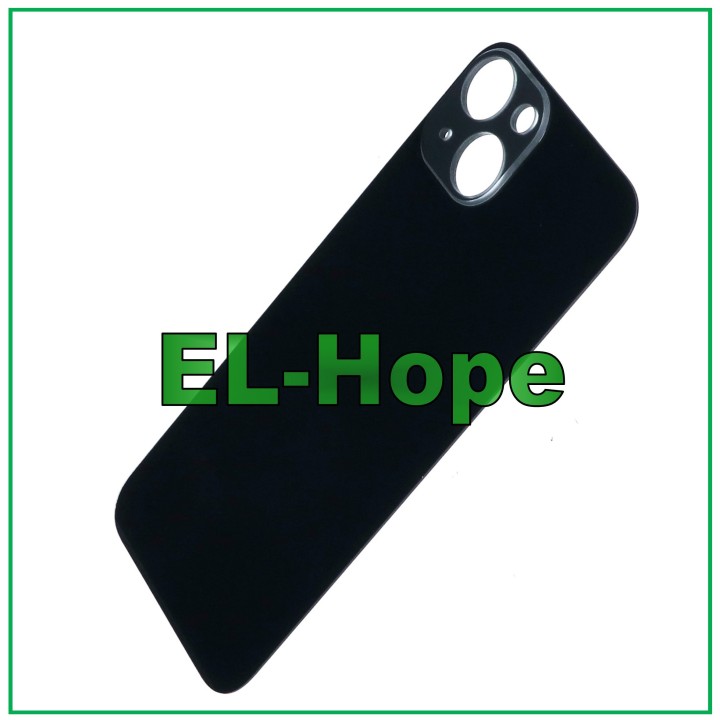 GLASS BACK BODY BATTERY COVER FOR IPHONE 13 BIG HOLE MIDNIGHT BLACK