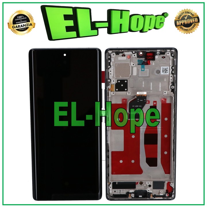 DISPLAY FRAME LCD OLED FOR HONOR 70 FNE-AN00 FNE-NX9 TOUCH SCREEN GLASS BLACK