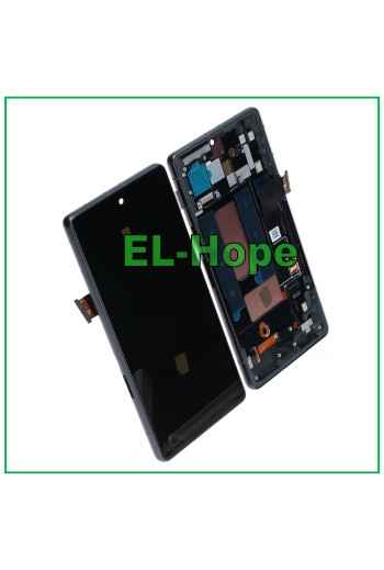 OLED LCD DISPLAY FOR GOOGLE PIXEL 7A G0DZQ GWKK3 GHL1X TOUCH SCREEN FRAME BLACK