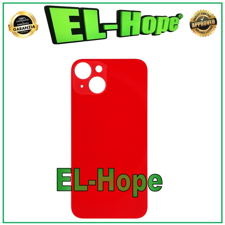 GLASS BACK BODY BATTERY COVER FOR IPHONE 14 BACK COVER BIG HOLE RED