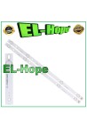 KIT OF 2 5 LED STRIP BARS FOR 28  TV AKAI 4C-LB2805-HQ1 28D2700 28HR330M05A0 V3
